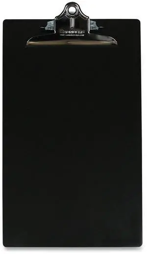 Saunders Aluminum Clipboard 1" Capacity Legal Black 23519