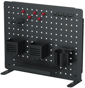 Kantek Pegboard Desktop Organizer & Accessories Black PBS120B