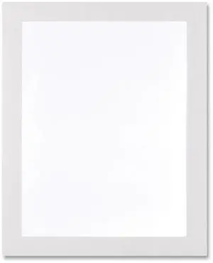Deflecto Self Adhesive Sign Holders 10.5 x 13 Clear White Border 2/Pack 68776W