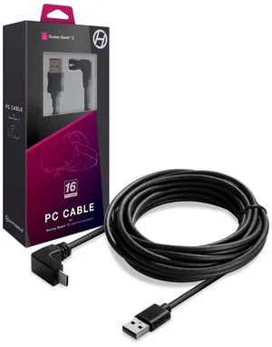 Hyperkin PC 16ft Angled USB-C to USB-A Cable for Oculus Quest 2 M07479 - Hyperkin PC 16ft Angled USB-C to USB-A Cable for Oculus Quest 2 M07479 -