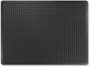 Bubble Flex Anti-Fatigue Mat Rectangular Black Crush-Resistant Non-Slip Surface 36" x 48" 39097090030000400
