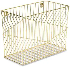 Vena Hanging File Basket Letter Size 6.85" Long Gold 3231U0206