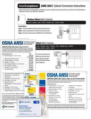 First Aid Only SmartCompliance ANSI 2021 Conversion Kit