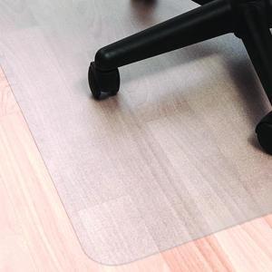 Ecotex Marlon BioPlus Rectangular Polycarbonate Chair Mat for Hard Floors Rectangular 45" w x 53" l Clear NRCMFLBS0003
