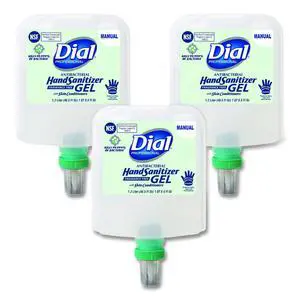 Antibacterial Gel Hand Sanitizer Refill for Dial 1700 Dispenser 1.2 L Refill Fragrance-Free 3/Carton 1700019711 Antibacterial Gel Hand Sanitizer Refill for Dial 1700 Dispenser 1.2 L Refill Fragrance-Free 3/Carton 1700019711