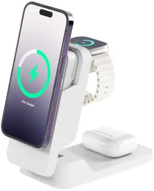 ALOGIC MATRIX ULTIMATE 3-IN-1 WIRELESS CHARGER WITH 5,000MAH MAGSAFE POWER BANK,
