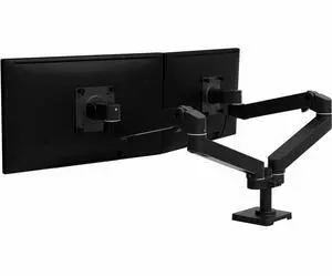 Ergotron Desk Mount for Dual Monitor LCD Display Black 45686292