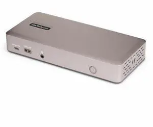 StarTech Triple-Monitor USB4 Docking Station 4K 60Hz HDMI or DisplayPort 6x USB Hub 2.5GbE 100W Charging Driverless USB-C Dock 150NUSB4DOCKTRIPLE