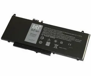 BTI 451-BBUN-BTI 7.6V 62Whr Li-IOn Battery for Select Dell Latitude Laptops