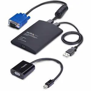StarTech Portable Laptop Crash Cart Adapter USB/VGA/Mini DisplayPort KVM Console File Transfer/Video Capture TAA
