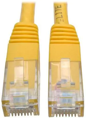 Tripp Lite 25ft RJ-45 M/M Cat6 Gigabit Molded Patch Cable Yellow N200025YW