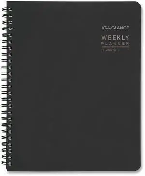 AT-A-GLANCE® Contemporary Lite 2026 Weekly Monthly Planner, Black, Medium, 7" x 8 3/4"