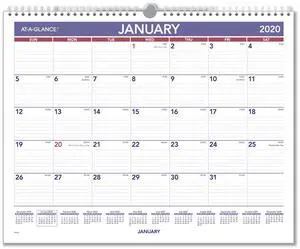 AT-A-GLANCE® 2026 Monthly Wall Calendar, Medium, 15" x 12"