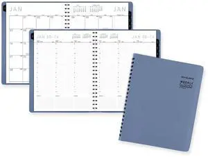 AT-A-GLANCE® Contemporary 2026 Weekly Monthly Planner, Drizzle, Large, 8 1/4" x 11"