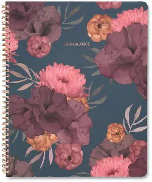 At-A-Glance Dark Romance Weekly/Monthly Planner 11x8.5 Floral 2026 5254905