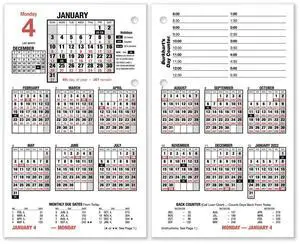 AT-A-GLANCE® Burkhart's Day Counter® 2026 Daily Loose-Leaf Desk Calendar Refill, Large, 4 1/2" x 7 1/2"