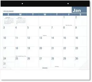 AT-A-GLANCE® 2026 Easy to Read Desk Pad Calendar, Standard, 21 3/4" x 17"