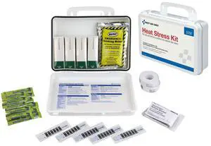 Unitized OSHA Compliant Heat Stress Kit 26 Pieces Plastic case 5250