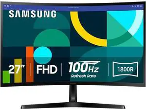 SAMSUNG Essential S3 27" FHD 100Hz 1800R Curved VA Monitor SAMSUNG Essential S3 27" FHD 100Hz 1800R Curved VA Monitor