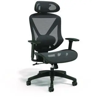 Alera Taunton Ergonomic Mesh Swivel Task Chair Supports Up to 275lb 17.44 to 20.98 Seat Height Black Seat/Back Black Base ALETN41BME18