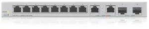 ZYXEL 12-Port Web-Managed Multi-Gigabit Switch with 2-Port 2.5G and 2-Port 10G SFP+ 12 Ports Manageable 2 Layer Supported  Modular Twisted Pair Optical Fiber Wall Mountable