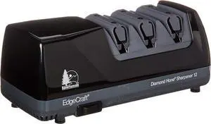 EdgeCraft Sportsman M12 Three Stage Diamond Hone Knife Sharpener Black