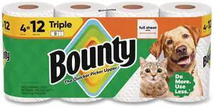 Kitchen Roll Paper Towels 2-Ply White 10.5 x 11 75 Sheets/Roll 4 Triple Rolls/Pack 6 Packs/Carton 80876241