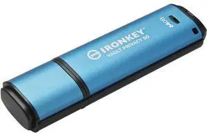 Kingston IronKey Vault Privacy 50 64GB Encrypted USB Thumbdrive IKVP50/64GB Kingston IronKey Vault Privacy 50 64GB Encrypted USB Thumbdrive IKVP50/64GB