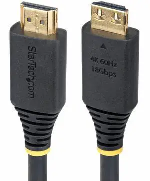 StarTech 30cm 1ft High Speed HDMI Cable with Gripping Connectors 4K 60Hz/1440p 144Hz 18Gbps UHD HDMI Cord TPE Jacket StarTech 30cm 1ft High Speed HDMI Cable with Gripping Connectors 4K 60Hz/1440p 144Hz 18Gbps UHD HDMI Cord TPE Jacket