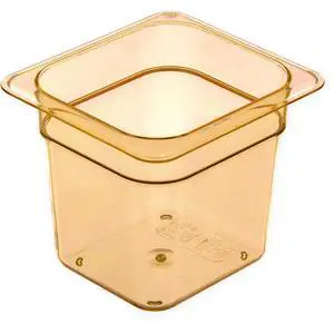 StorPlus High Heat Food Pan 2.5 qt 6.38 x 6.75 x 6 Amber Plastic 3088513 StorPlus High Heat Food Pan 2.5 qt 6.38 x 6.75 x 6 Amber Plastic 3088513