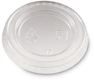 Plastic Portion Cup Lid Fits 1 oz Portion Cups Clear 4800/Carton PL10CLEAR Plastic Portion Cup Lid Fits 1 oz Portion Cups Clear 4800/Carton PL10CLEAR