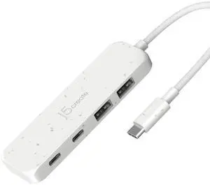 j5create 4-in-1 USB-C to 4-Port Type-A & Type-C Hub(Eco-Friendly), USB-C Hub with 10 Gbps 2 USB-A & 2 USB-C j5create 4-in-1 USB-C to 4-Port Type-A & Type-C Hub(Eco-Friendly), USB-C Hub with 10 Gbps 2 USB-A & 2 USB-C
