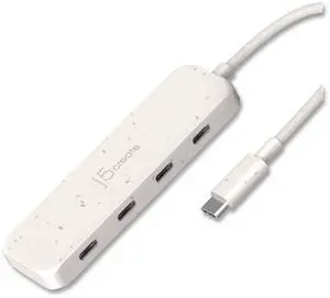 j5create 4-in-1 USB-C to 4-Port 10Gbps Type-C Hub, Eco-Friendly j5create 4-in-1 USB-C to 4-Port 10Gbps Type-C Hub, Eco-Friendly