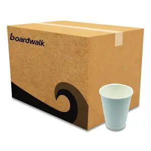 Paper Hot Cups Double-Walled 12 oz White 500/Carton BWKDW12HCUP Paper Hot Cups Double-Walled 12 oz White 500/Carton BWKDW12HCUP