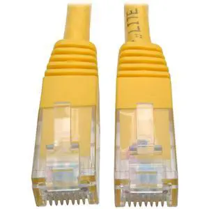 Tripp Lite 2ft Cat6 Gigabit Molded Patch Cable RJ45 M/M 550MHz 24AWG Yellow Tripp Lite 2ft Cat6 Gigabit Molded Patch Cable RJ45 M/M 550MHz 24AWG Yellow