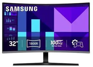 Samsung 32-inch S3 (S39GD) FHD 100Hz Curved Monitor, Game Mode, Eye Saver Mode, Multiple Connectivity with HDMI Port, Built-in Speakers, LS32D39DGANXZA Samsung 32-inch S3 (S39GD) FHD 100Hz Curved Monitor, Game Mode, Eye Saver Mode, Multiple Connectivity with HDMI Port, Built-in Speakers, LS32D39DGANXZA