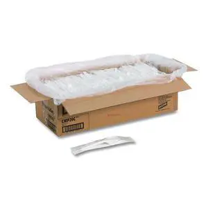 Mediumweight Polypropylene Cutlery Fork/Knife/Teaspoon Plastic White 250/Carton CMP26C Mediumweight Polypropylene Cutlery Fork/Knife/Teaspoon Plastic White 250/Carton CMP26C