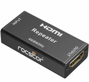 Rocstor 4Kx2K HDMI2.0 Repeater Extender Signal Booster & Amplifier Y10G003B1 Rocstor 4Kx2K HDMI2.0 Repeater Extender Signal Booster & Amplifier Y10G003B1