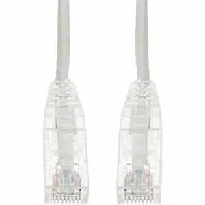 AddOn 3ft White CAT6A Slim PVC Ethernet Cable Snagless Clear-Claw RJ-45 M/M CAT 6A AddOn 3ft White CAT6A Slim PVC Ethernet Cable Snagless Clear-Claw RJ-45 M/M CAT 6A