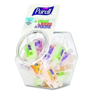Advanced Hand Sanitizer Gel Infused with Essential Oils 1 oz Flip Cap Bottle with Display Bowl Assorted Scents 25/Carton 390025CMRME Advanced Hand Sanitizer Gel Infused with Essential Oils 1 oz Flip Cap Bottle with Display Bowl Assorted Scents 25/Carton 390025CMRME
