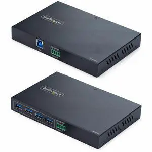 StarTech 4-Port USB 3.0 Extender over Ethernet up to 330ft via Cat6a/Cat7/Cat8 RJ45 Extension Adapter for Remote USB Devices TAA StarTech 4-Port USB 3.0 Extender over Ethernet up to 330ft via Cat6a/Cat7/Cat8 RJ45 Extension Adapter for Remote USB Devices TAA