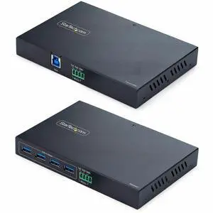 StarTech 4-Port USB 3.0 Extender over Ethernet up to 330ft via Cat6a/Cat7/Cat8 RJ45 Extension Adapter for Remote USB Devices TAA StarTech 4-Port USB 3.0 Extender over Ethernet up to 330ft via Cat6a/Cat7/Cat8 RJ45 Extension Adapter for Remote USB Devices TAA