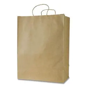 Get Reddi Paper Bags Mercado Size 65# Basis Weight Twisted Rope Handles 13 x 7 x 17 Brown 250/Carton KRFTW13717 Get Reddi Paper Bags Mercado Size 65# Basis Weight Twisted Rope Handles 13 x 7 x 17 Brown 250/Carton KRFTW13717