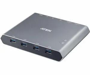 ATEN 2-Port 4K DisplayPort USB-C KVM Dock Switch with Power Pass-through ATEN 2-Port 4K DisplayPort USB-C KVM Dock Switch with Power Pass-through