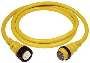 Marinco 50 AMP 125V Shore Power Cable - 75' - Yellow Marinco 50 AMP 125V Shore Power Cable - 75' - Yellow