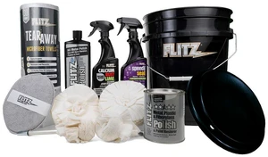 Flitz 5-Gallon Black Bucket Detailers Kit Flitz 5-Gallon Black Bucket Detailers Kit