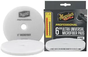 Meguiar's Professional 6" Ultra Universal Microfiber Pads *2-Pack Meguiar's Professional 6" Ultra Universal Microfiber Pads *2-Pack