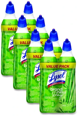 Clinging Gel Brand New Day Toilet Bowl Cleaner Bamboo 24 oz Angle-Neck Bottle 2/Pack 4 Packs/Carton 1920062016 Clinging Gel Brand New Day Toilet Bowl Cleaner Bamboo 24 oz Angle-Neck Bottle 2/Pack 4 Packs/Carton 1920062016