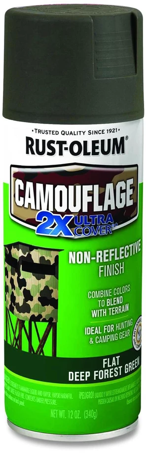 Camouflage Spray Paint Flat Deep Forest Green 12 oz Aerosol Can 279175 Camouflage Spray Paint Flat Deep Forest Green 12 oz Aerosol Can 279175