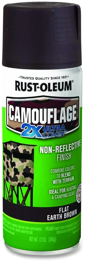 Camouflage Spray Paint Flat Earth Brown 12 oz Aerosol Can 279178 Camouflage Spray Paint Flat Earth Brown 12 oz Aerosol Can 279178